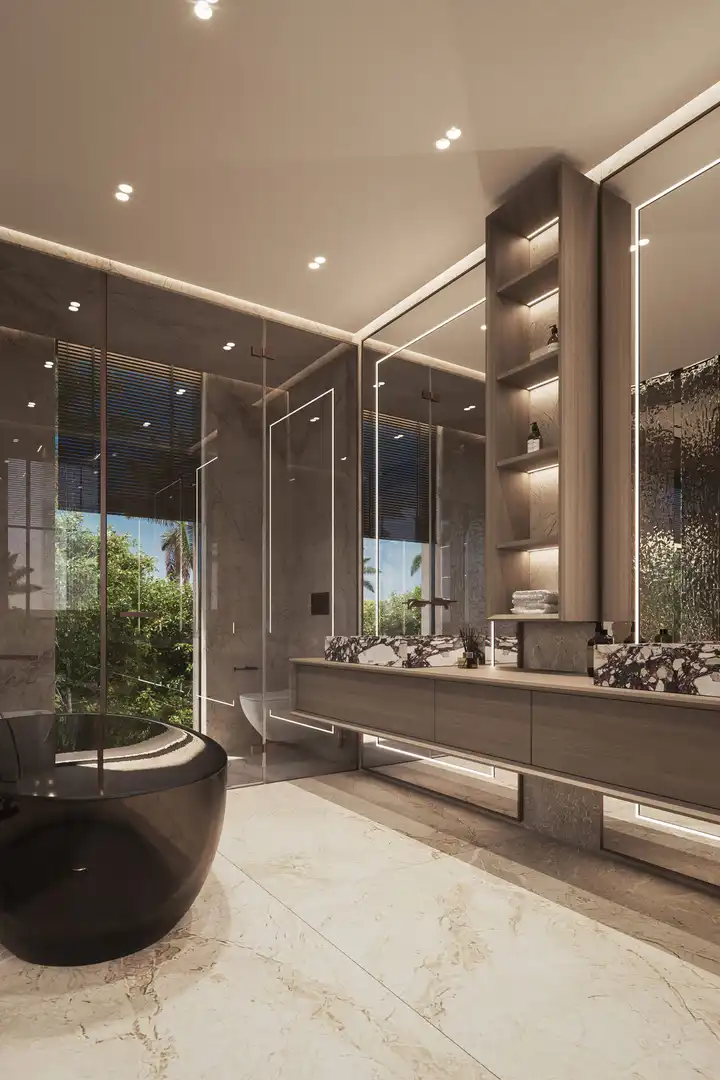 Baño de Casa o chalet en venta en Marbella con Aire acondicionado, Jardín privado y Terraza