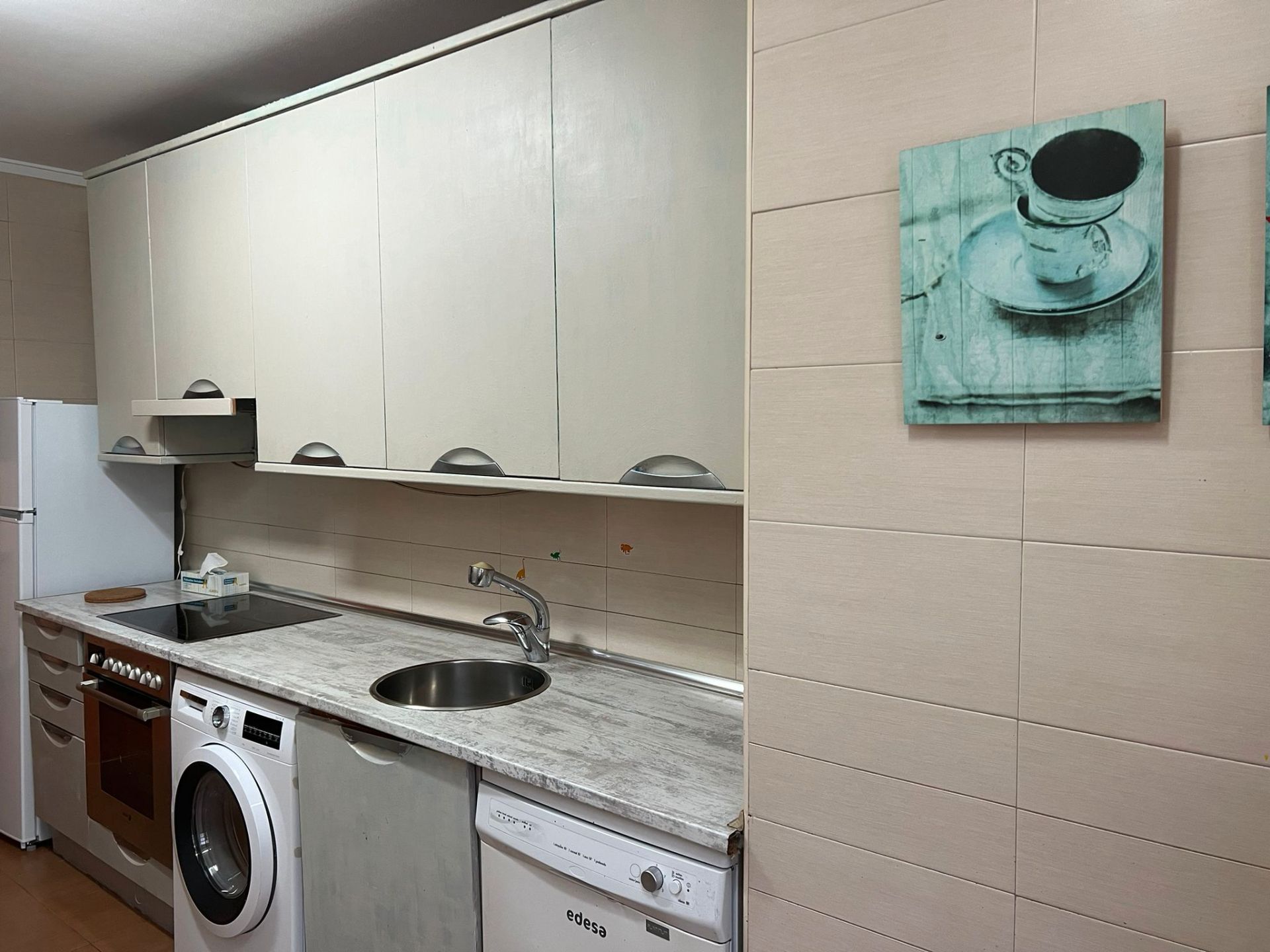 Kitchen of Flat to rent in Oviedo   with Heating, Parquet flooring and Furnished