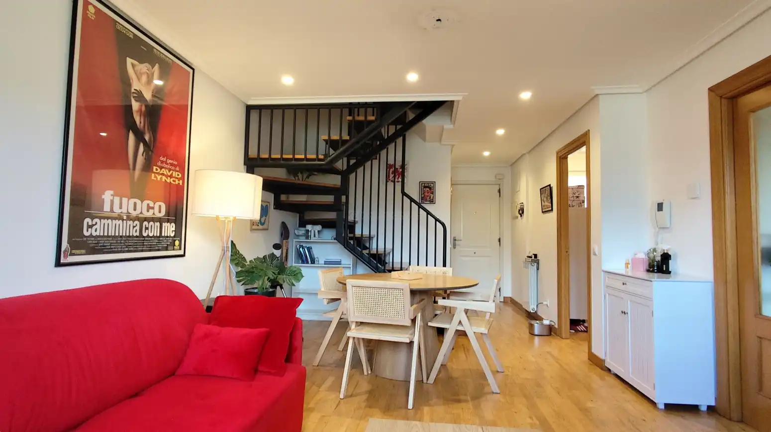 Wohnzimmer von Wohnung zur Miete in Villamediana de Iregua mit Heizung, Parkett und Terrasse