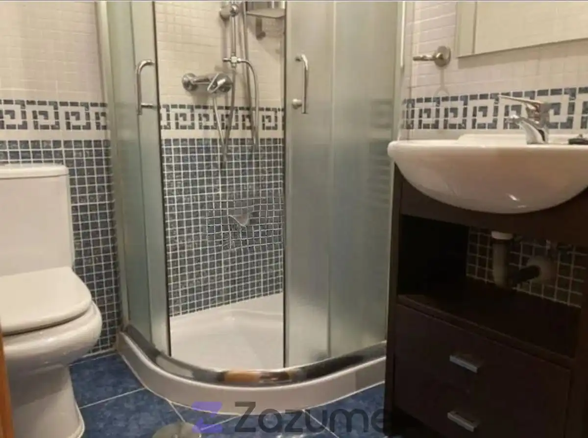 Baño de Apartamento de alquiler en Madrid con Aire acondicionado, Calefacción y Jardín privado