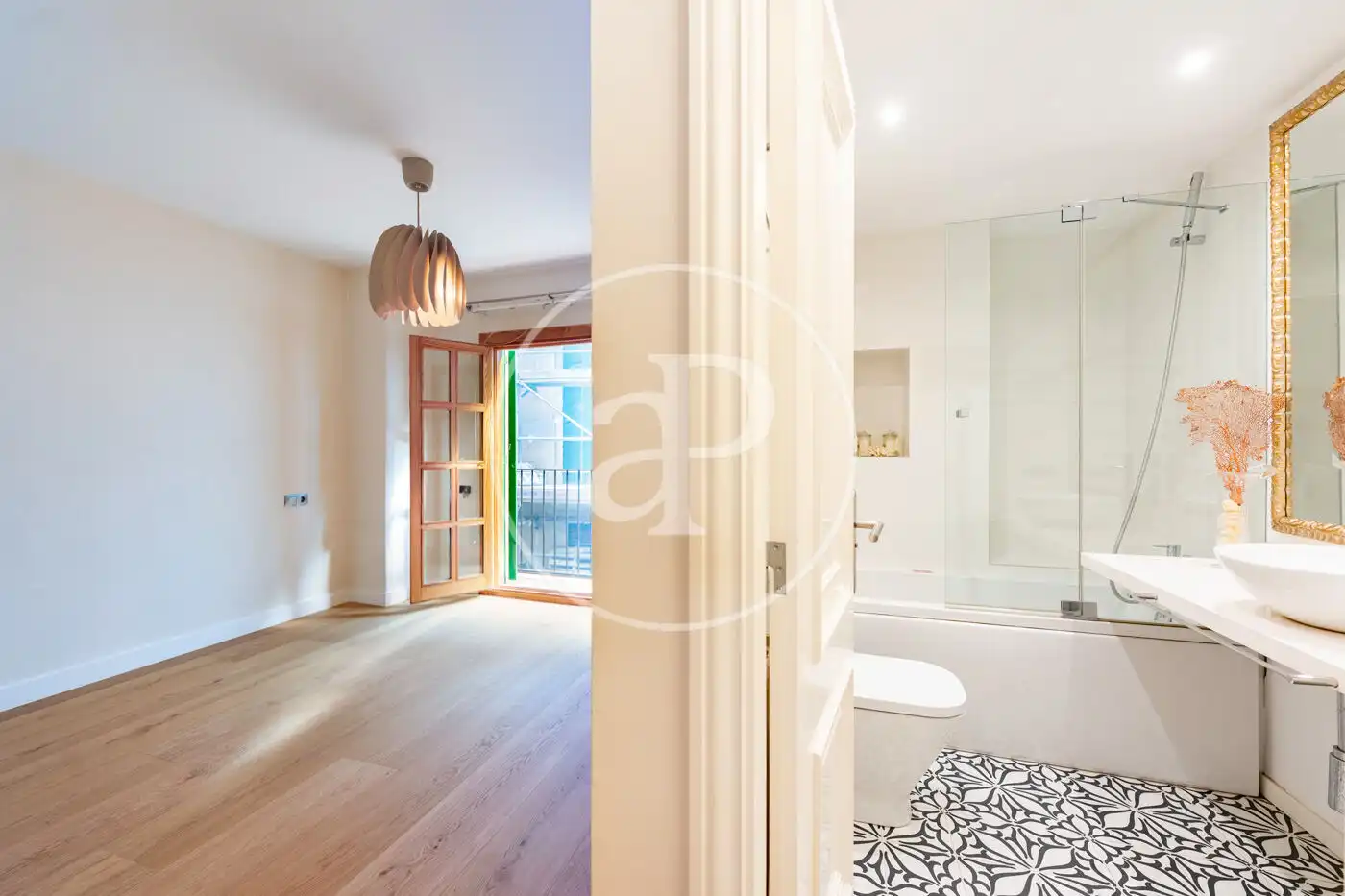 Badezimmer von Wohnung zum Verkauf in  Palma de Mallorca mit Klimaanlage, Heizung und Balkon