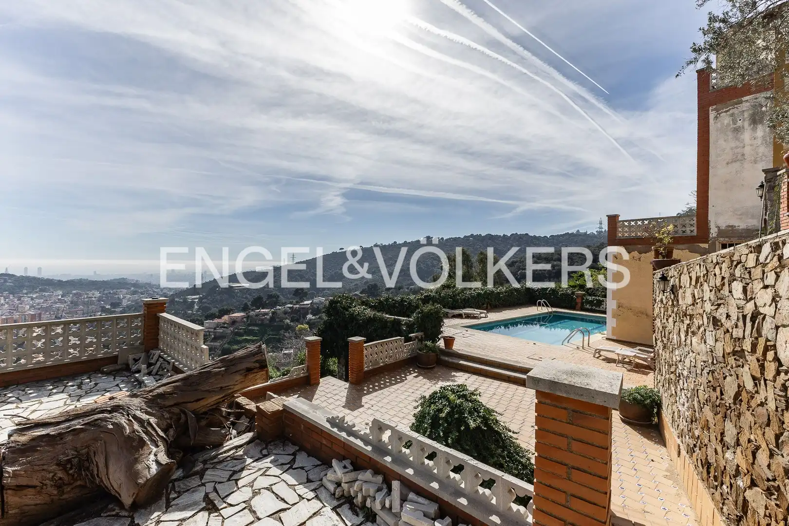 Terrasse von Country house zum Verkauf in Barcelona mit Heizung, Parkett und Terrasse