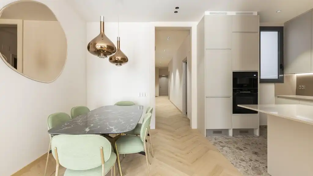 Esszimmer von Wohnungen zum Verkauf in Barcelona mit Klimaanlage, Heizung und Terrasse