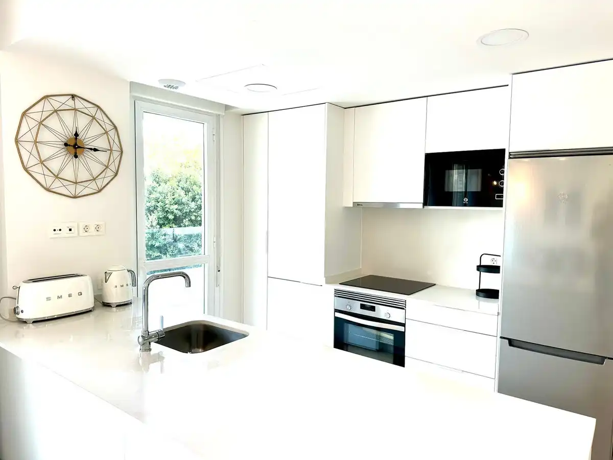 Kitchen of Apartments for rent in Marbella  with Air Conditioner, Furnished and Oven