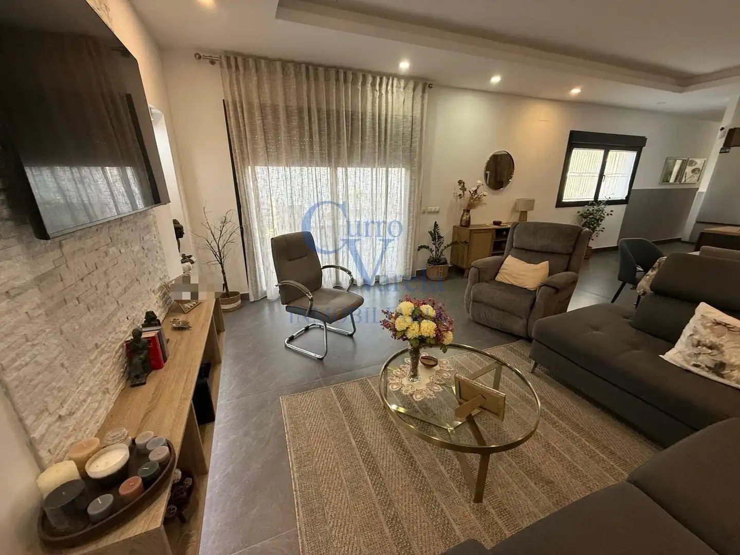Sala de estar de Finca rústica en venta en Dos Hermanas con Aire acondicionado, Calefacción y Trastero