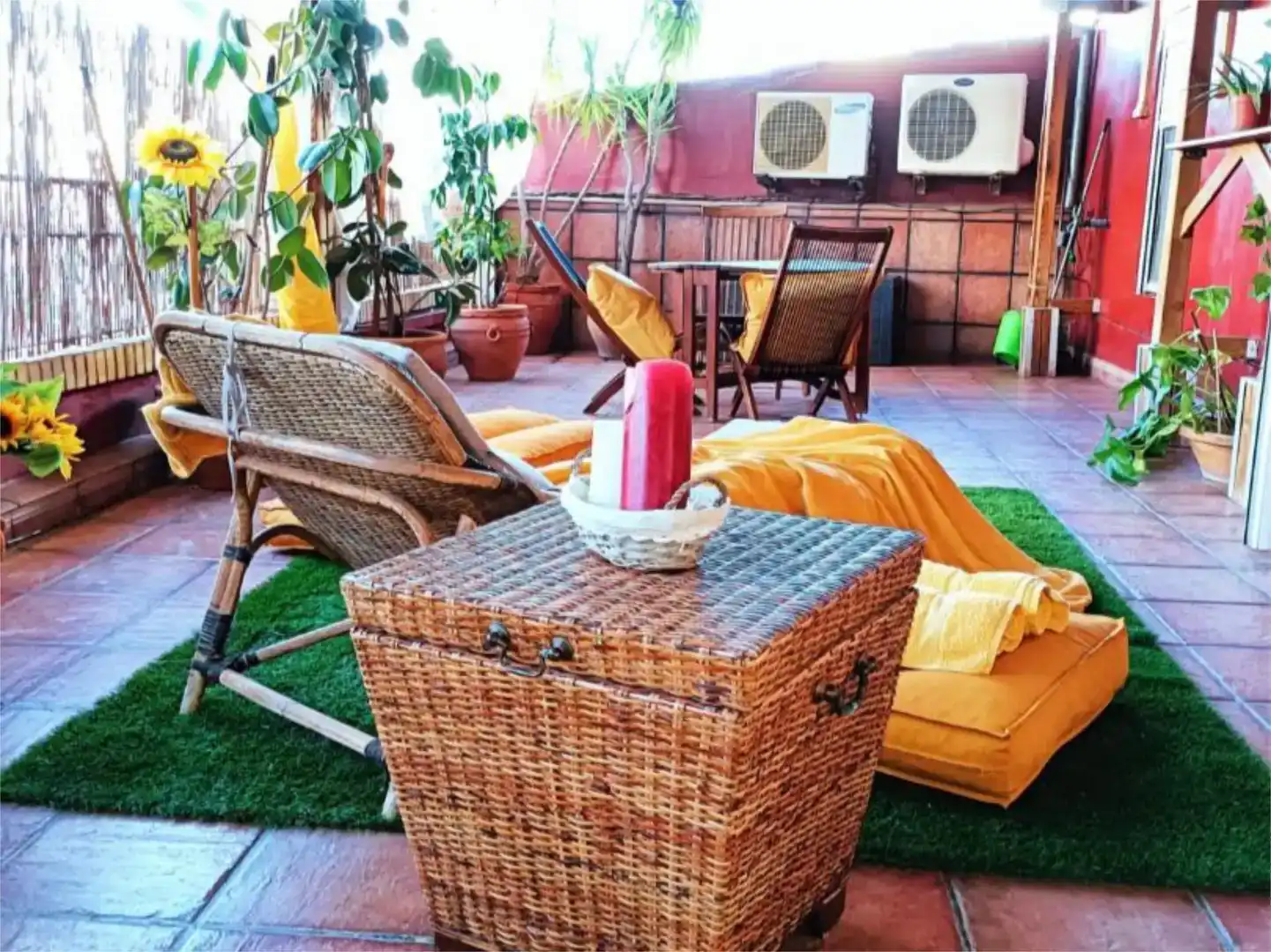 Terrasse von Wohnung zur Miete in Écija mit Klimaanlage und Balkon