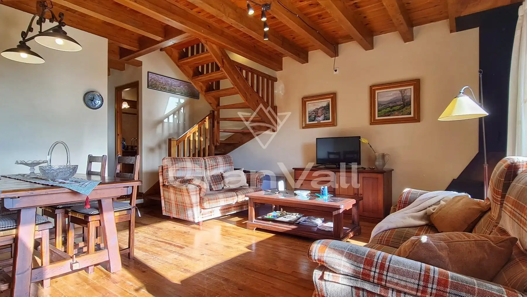 Living room of Single-family semi-detached for sale in Ger  with Heating, Private garden and Terrace