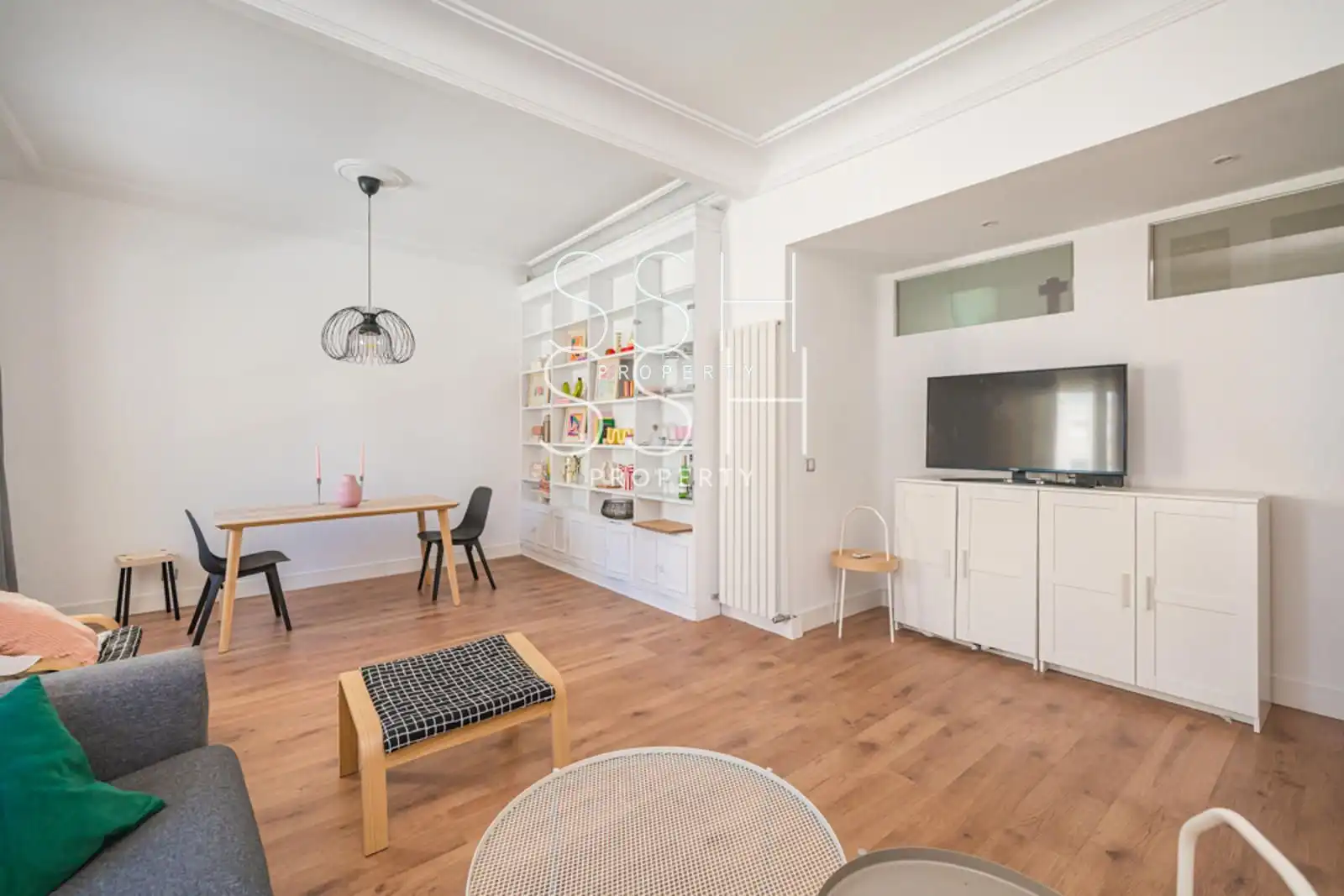 Wohnzimmer von Wohnung zur Miete in Madrid mit Klimaanlage, Heizung und Möbliert