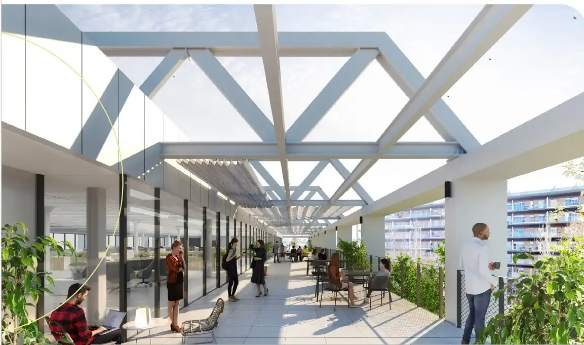 Terrasse von Geschaftsraum zur Miete in Barcelona mit Klimaanlage, Terrasse und Alarm