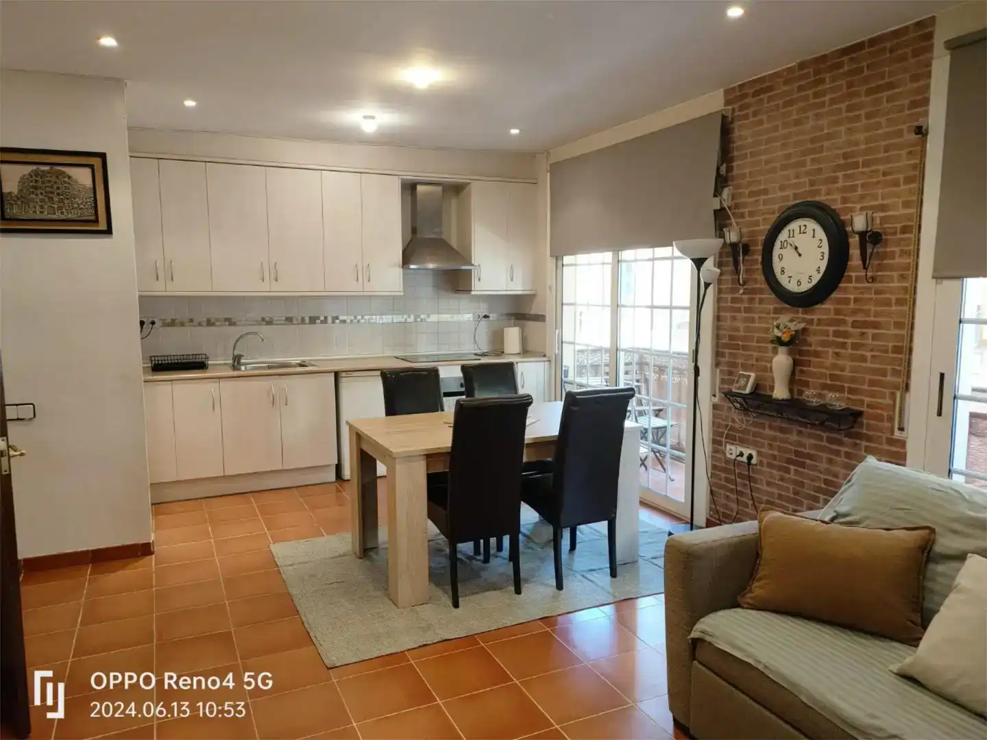 Kitchen of Flat for sale in Terrassa  with Balcony