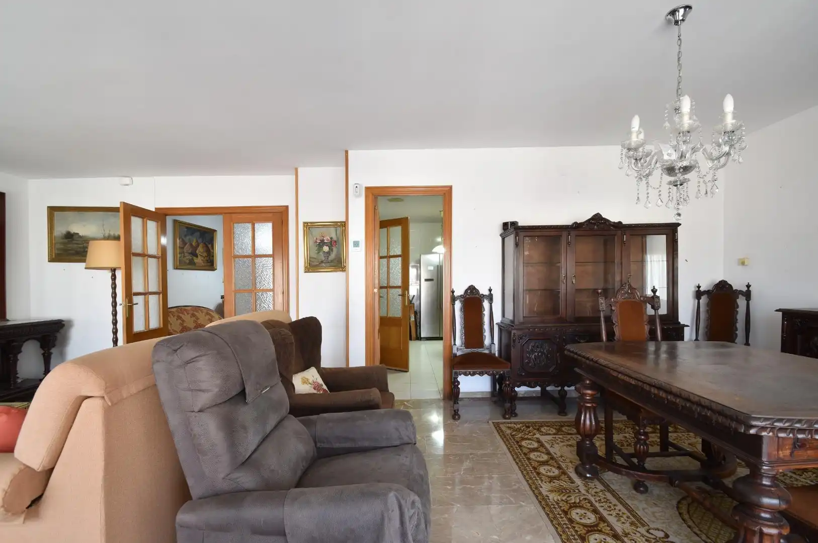 Wohnzimmer von Wohnung zum Verkauf in Vilanova i la Geltrú mit Heizung, Terrasse und Balkon