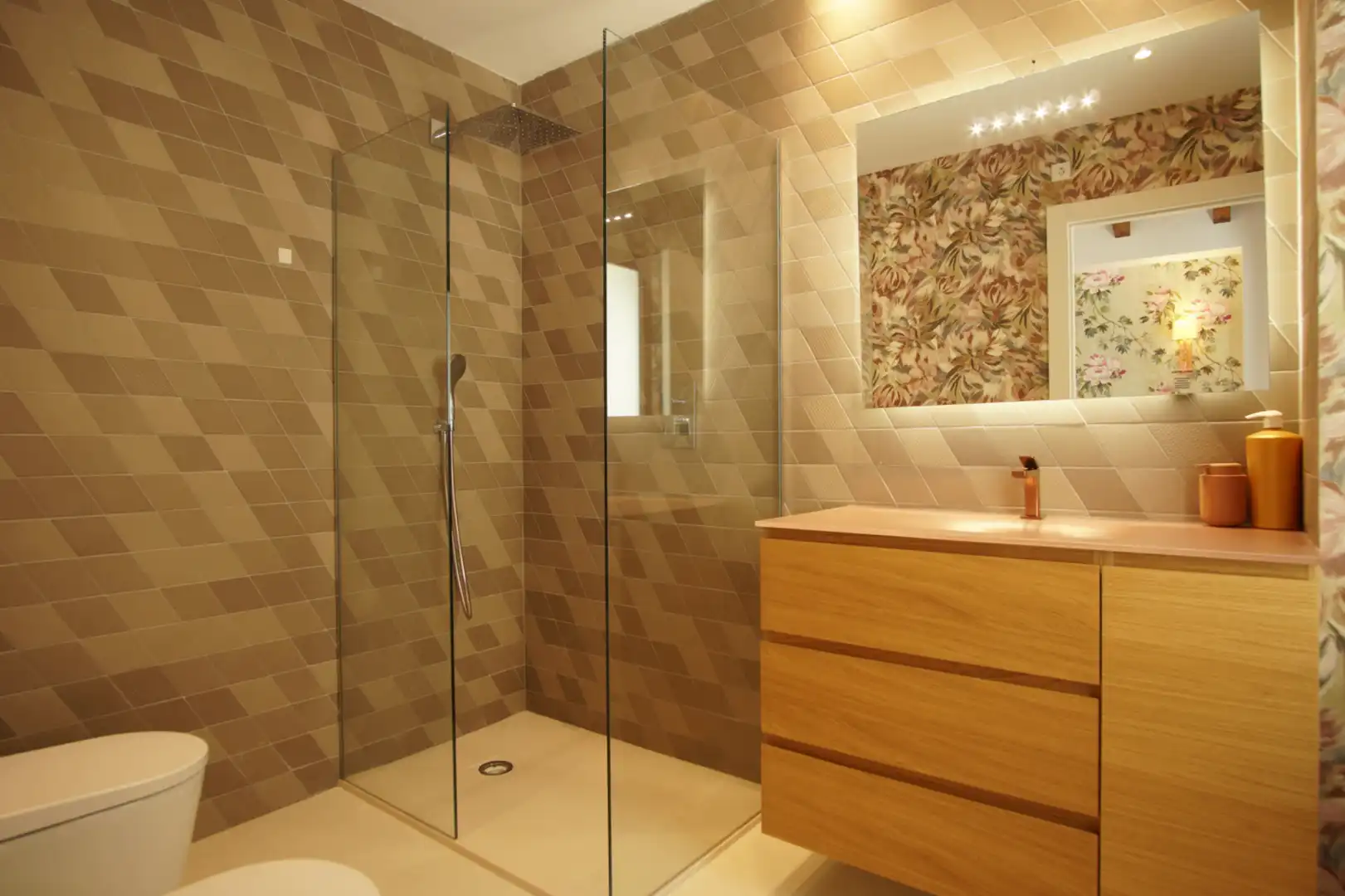 Badezimmer von Haus oder Chalet zur Miete in Dénia mit Klimaanlage, Heizung und Privatgarten