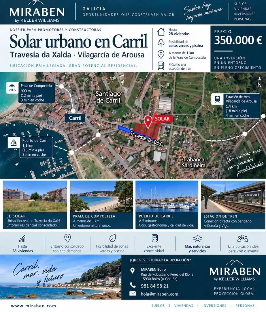 Terreno residencial en venta en O Carril