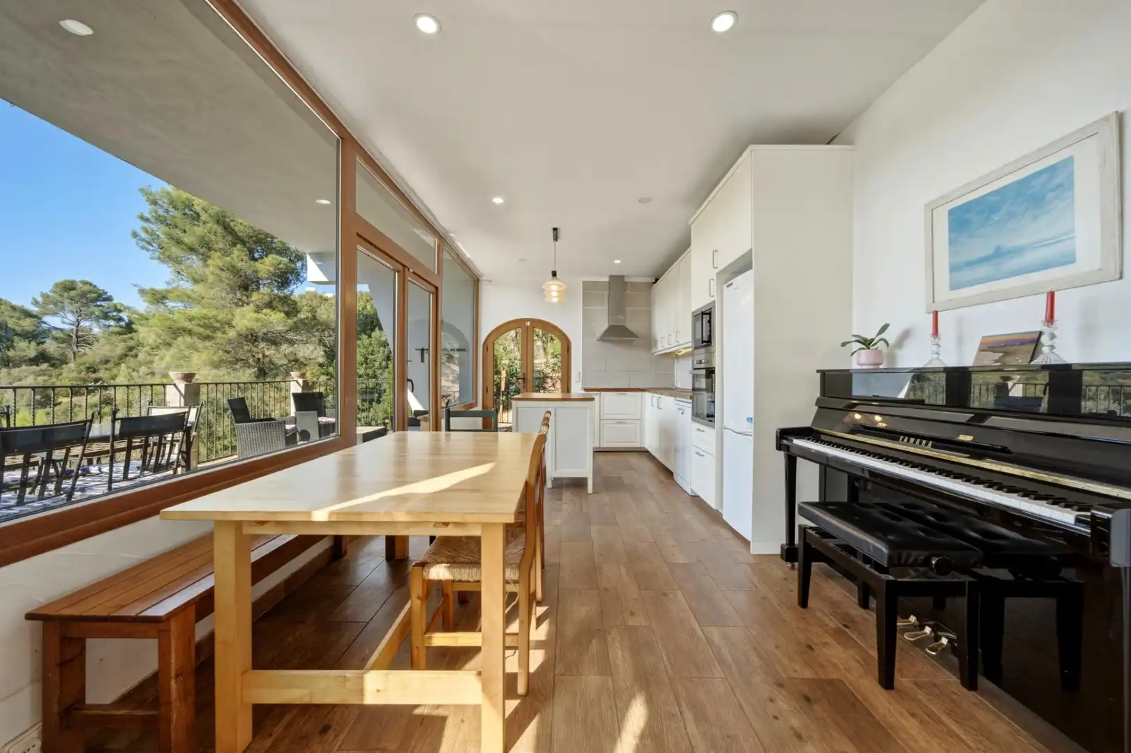 Cocina de Finca rústica en venta en Puigpunyent con Aire acondicionado, Calefacción y Jardín privado