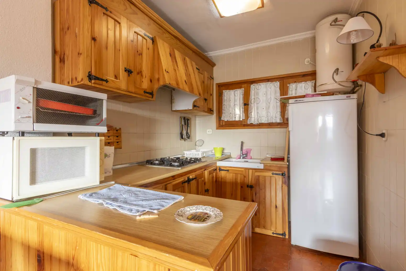 Kitchen of Flat for sale in Alcalá de la Selva  with Heating, Terrace and Storage room