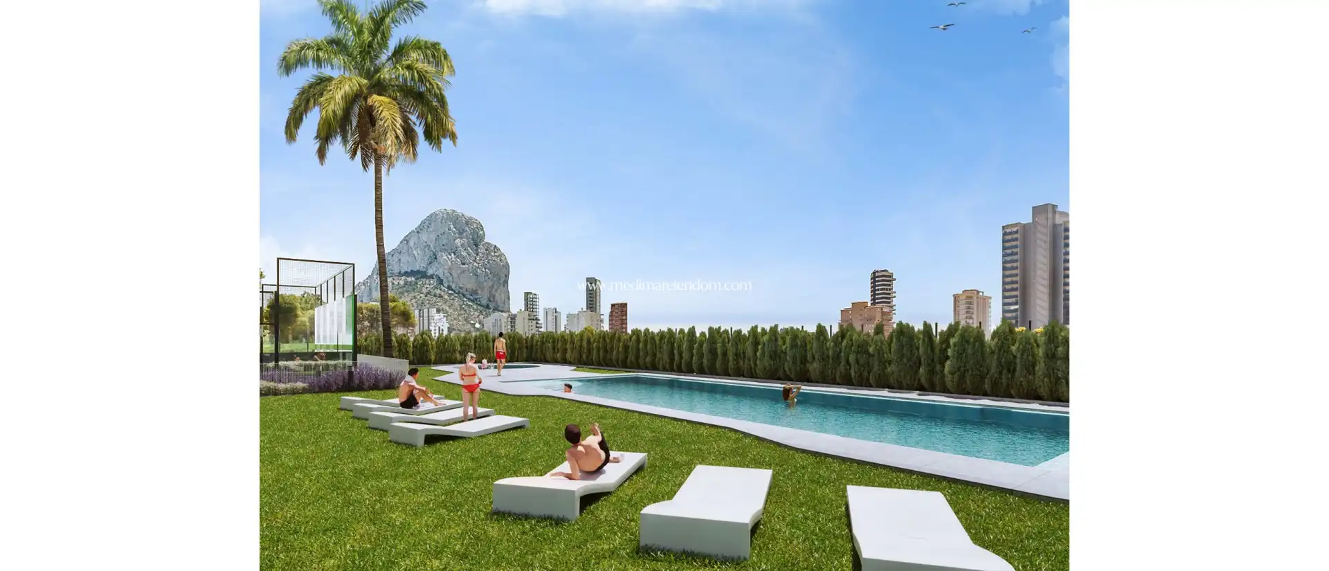 Garten von Wohnung zum Verkauf in Calpe / Calp mit Terrasse