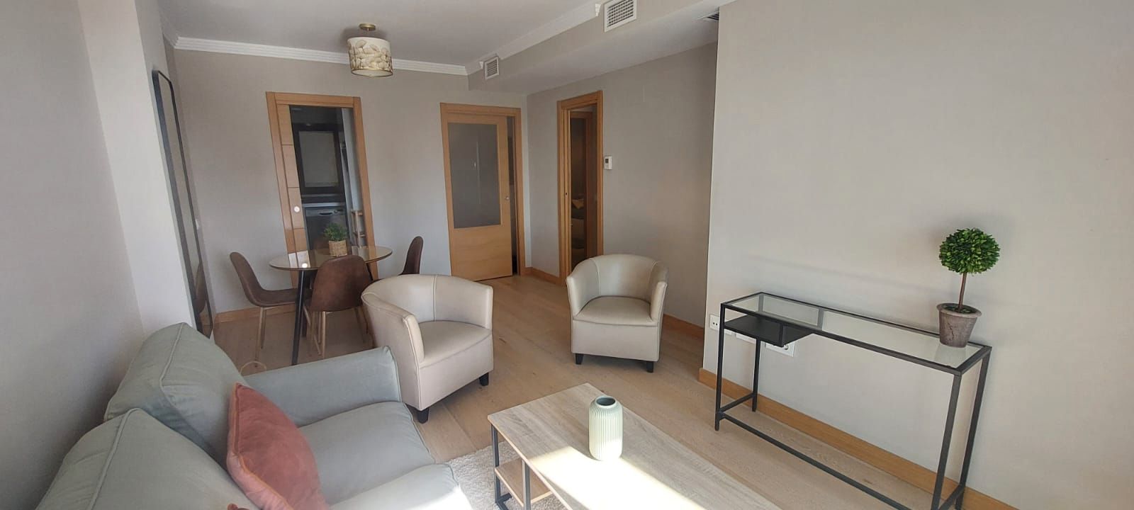 Sala d'estar de Pis de lloguer en Málaga Capital amb Aire condicionat, Calefacció i Terrassa