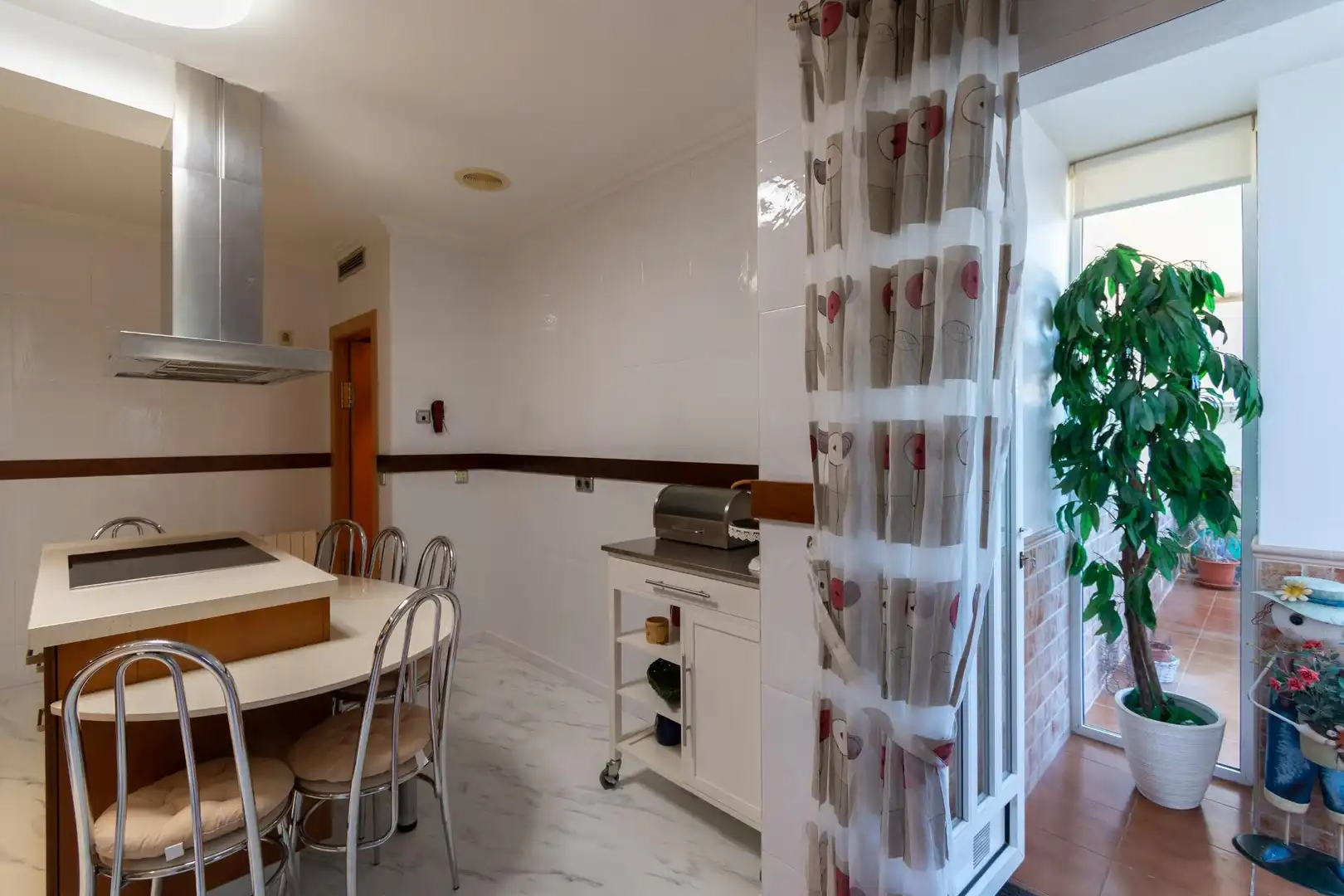 Cocina de Casa o chalet en venta en Fuente Álamo de Murcia con Aire acondicionado, Calefacción y Parquet