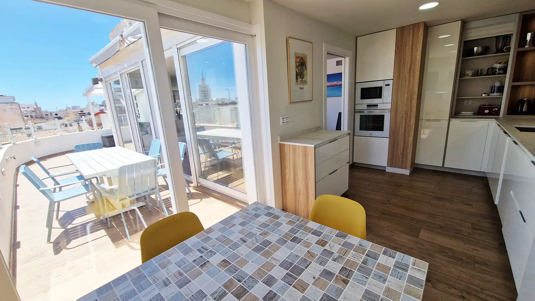 Dining room of Attic for sale in Málaga  with Air Conditioner, Terrace and Furnished