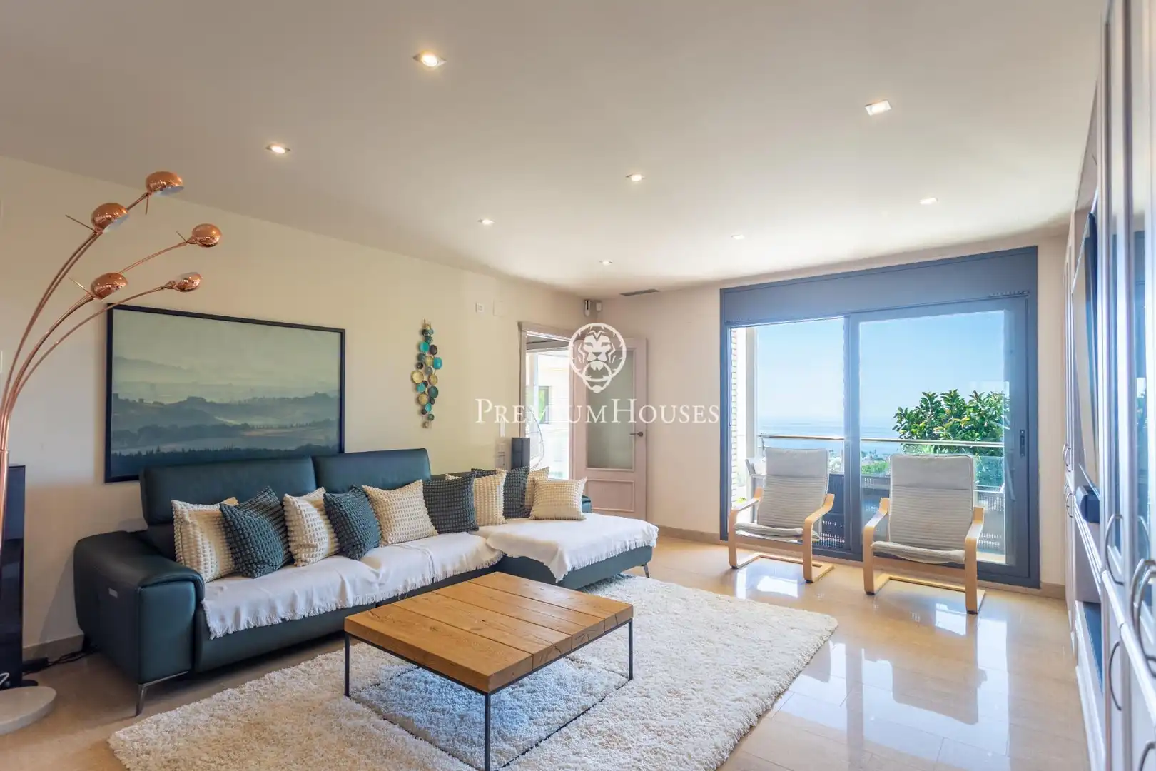 Sala de estar de Casa o chalet en venta en Premià de Dalt con Aire acondicionado, Calefacción y Jardín privado