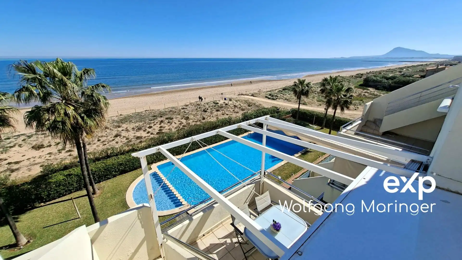 Swimming pool of Attic for sale in Oliva  with Air Conditioner, Heating and Private garden