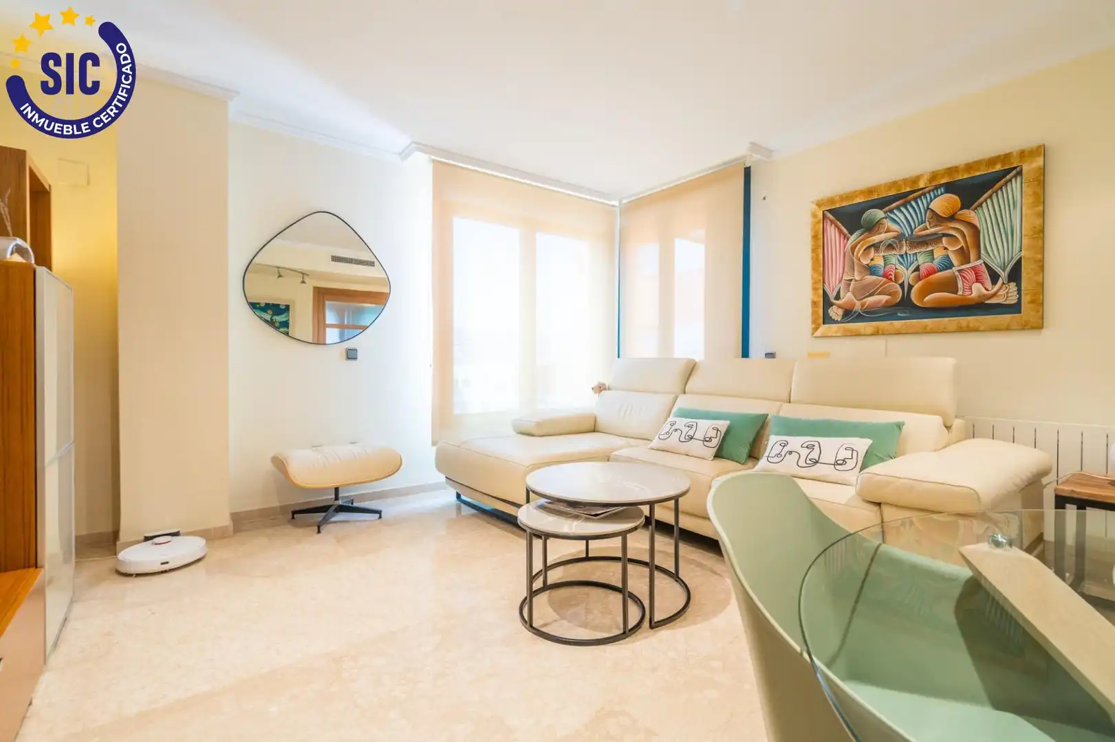 Sala de estar de Ático en venta en Tavernes de la Valldigna con Aire acondicionado, Calefacción y Terraza
