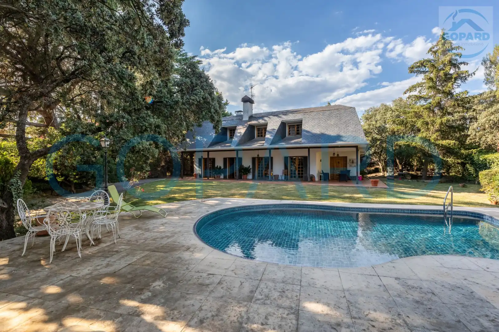 Piscina de Casa o xalet en venda en Alpedrete amb Calefacció, Jardí privat i Parquet