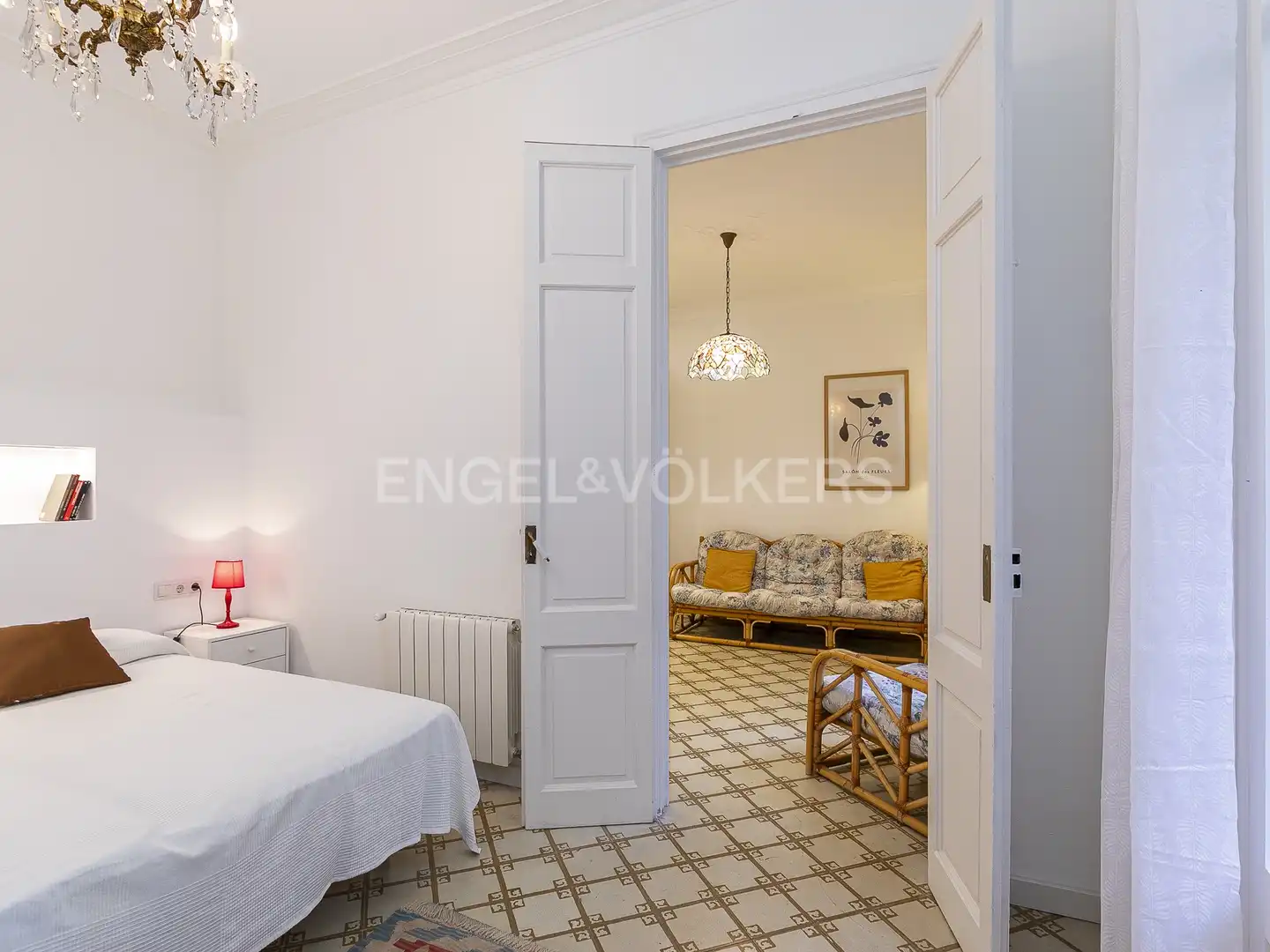 Bedroom of Flat for rent in Barcelona  with Air Conditioner, Heating and Parquet flooring
