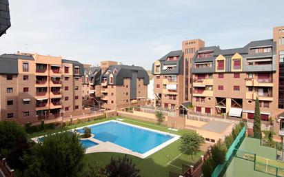 Exterior view of Flat for sale in  Madrid Capital  with Terrace