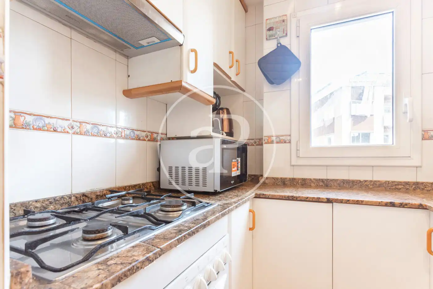Cocina de Piso de alquiler en Barcelona con Amueblado y Balcón