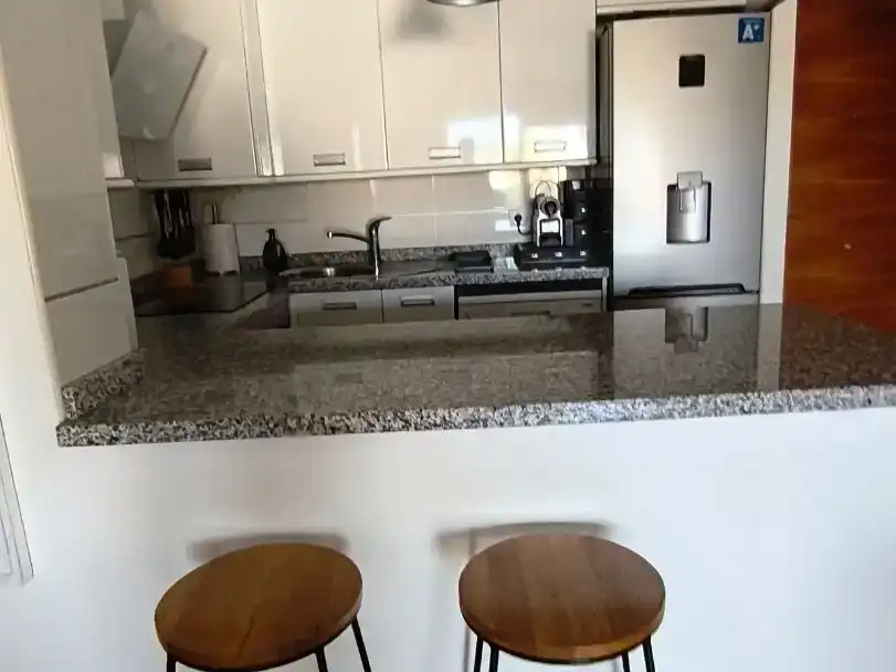 Kitchen of Flat for sale in Dénia  with Air Conditioner, Swimming Pool and Furnished