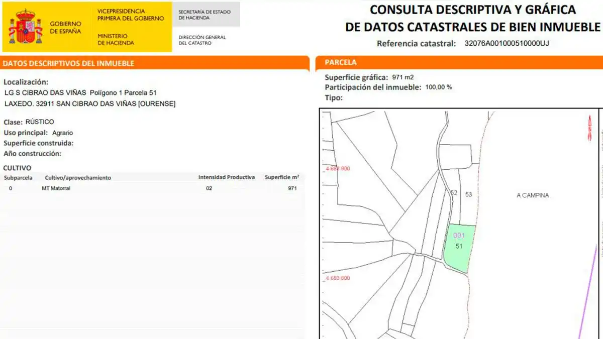 Residencial en venda a CIBRAO DAS VIÑAS LAXEDO, POLIGONO 1, -1, San Cibrao das Viñas