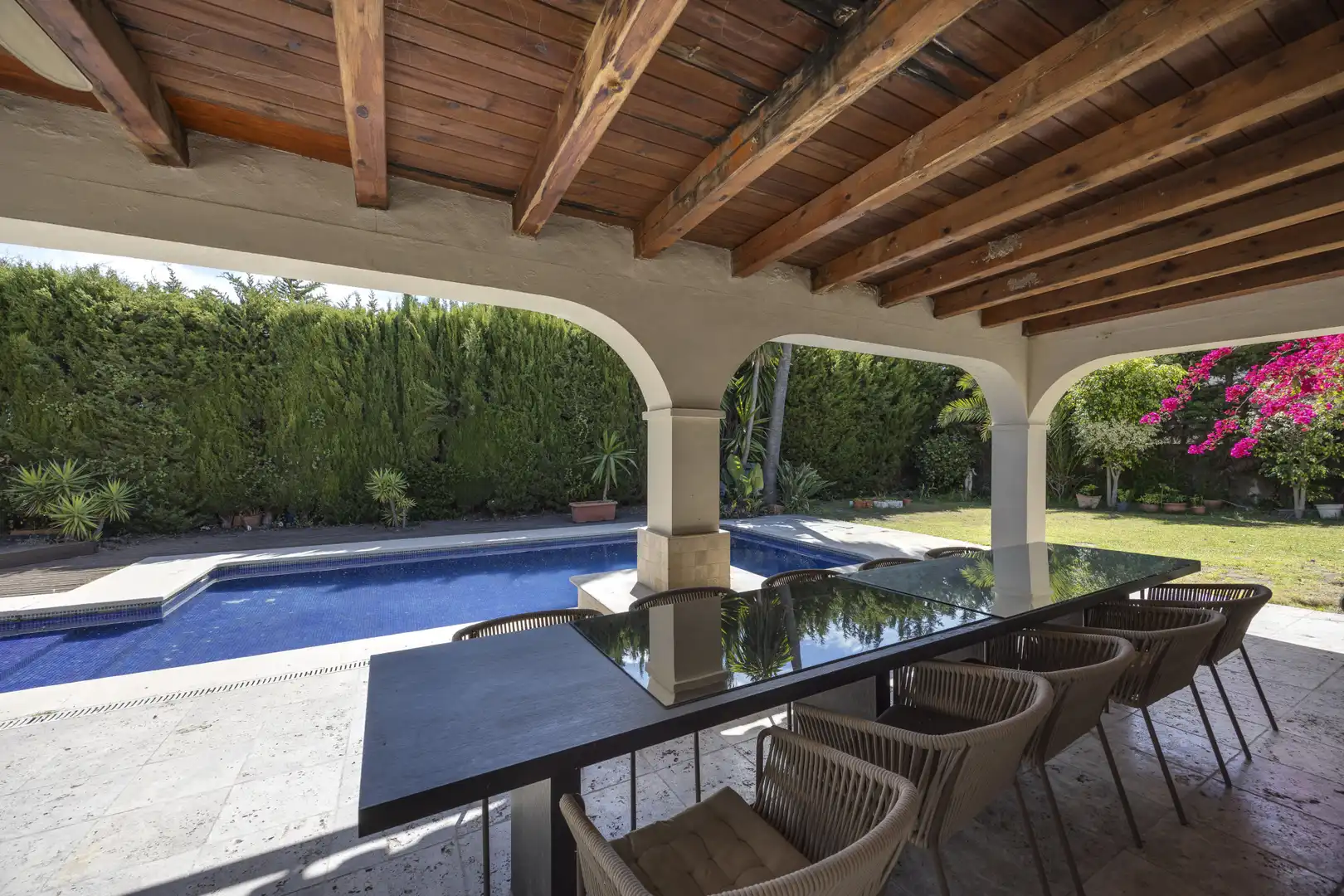 Terrassa de Casa o xalet en venda en Estepona amb Aire condicionat, Jardí privat i Terrassa
