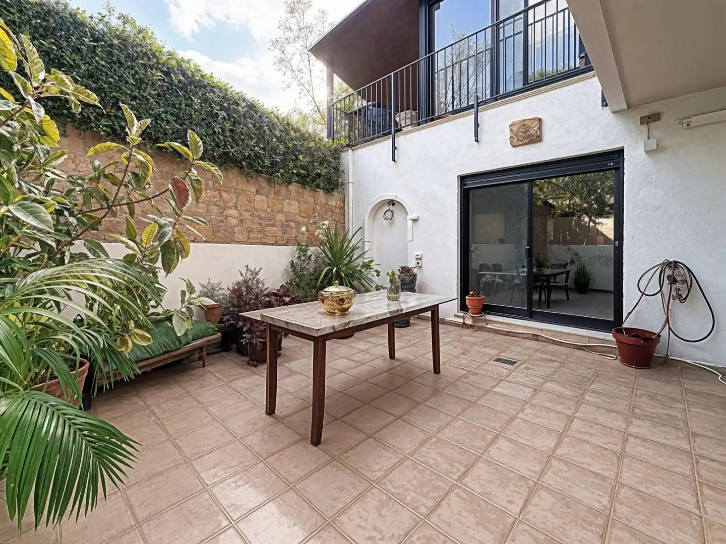 Terraza de Casa adosada de alquiler en Godella con Aire acondicionado, Calefacción y Jardín privado