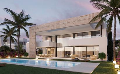 Exterior view of House or chalet for sale in Marbella  with Air Conditioner, Private garden and Parquet flooring