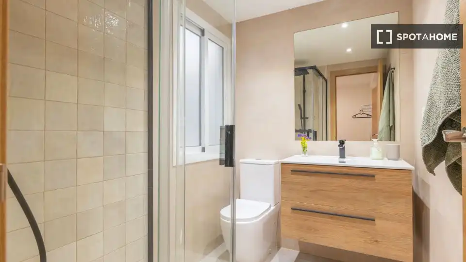 Bany de Apartament per a compartir en Málaga amb Aire condicionat, Calefacció i Terrassa