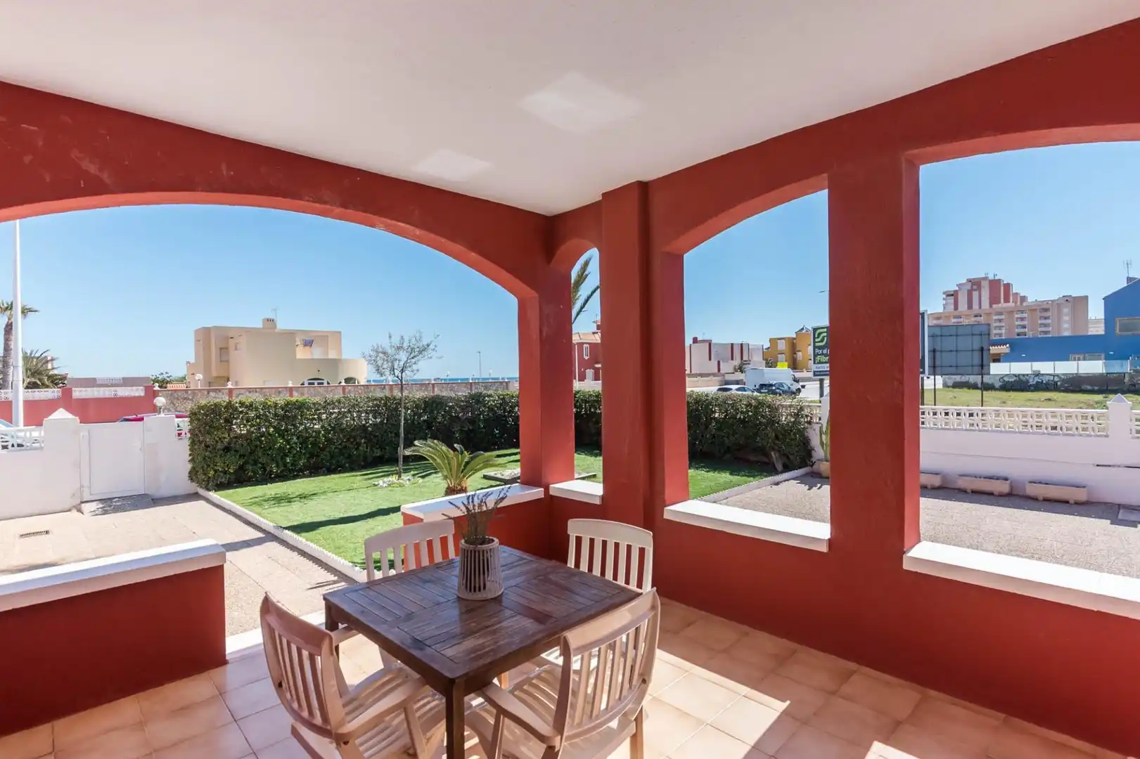 Terraza de Casa o chalet en venta en La Manga del Mar Menor con Aire acondicionado, Calefacción y Jardín privado
