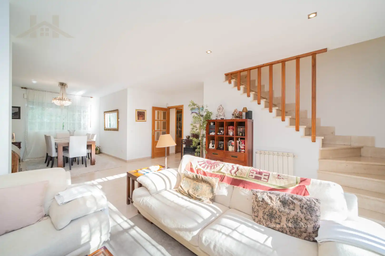 Wohnzimmer von Haus oder Chalet zum Verkauf in Torrelodones mit Klimaanlage, Heizung und Privatgarten
