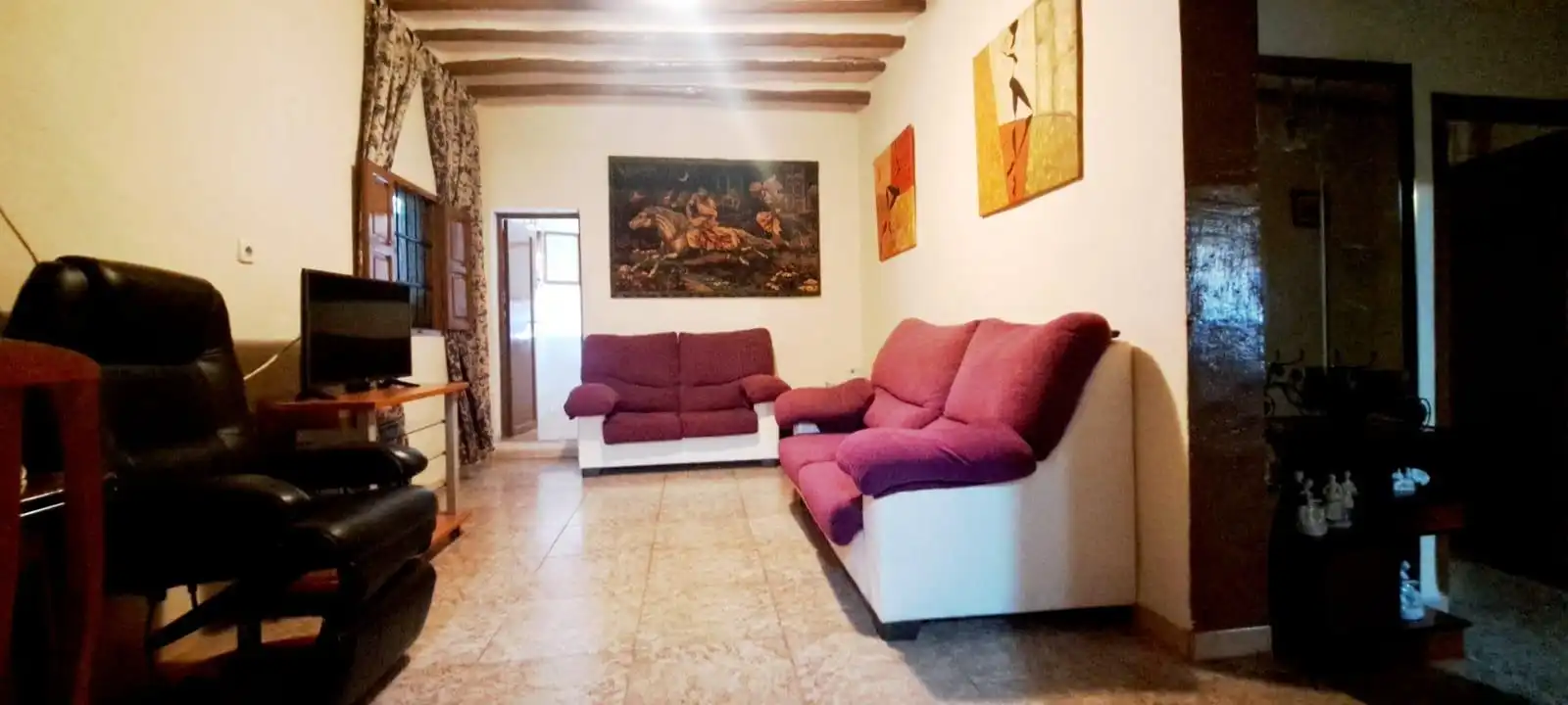 Sala de estar de Finca rústica en venta en Berja con Aire acondicionado, Calefacción y Jardín privado