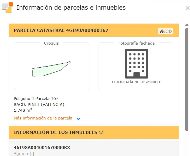 Exterior view of Land for sale in Pinet