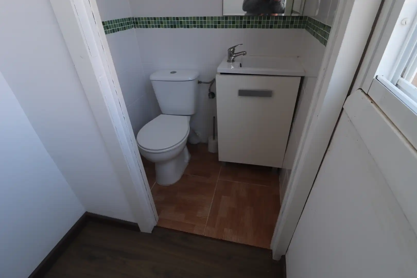 Badezimmer von Wohnung zum Verkauf in  Palma de Mallorca mit Parkett und Balkon