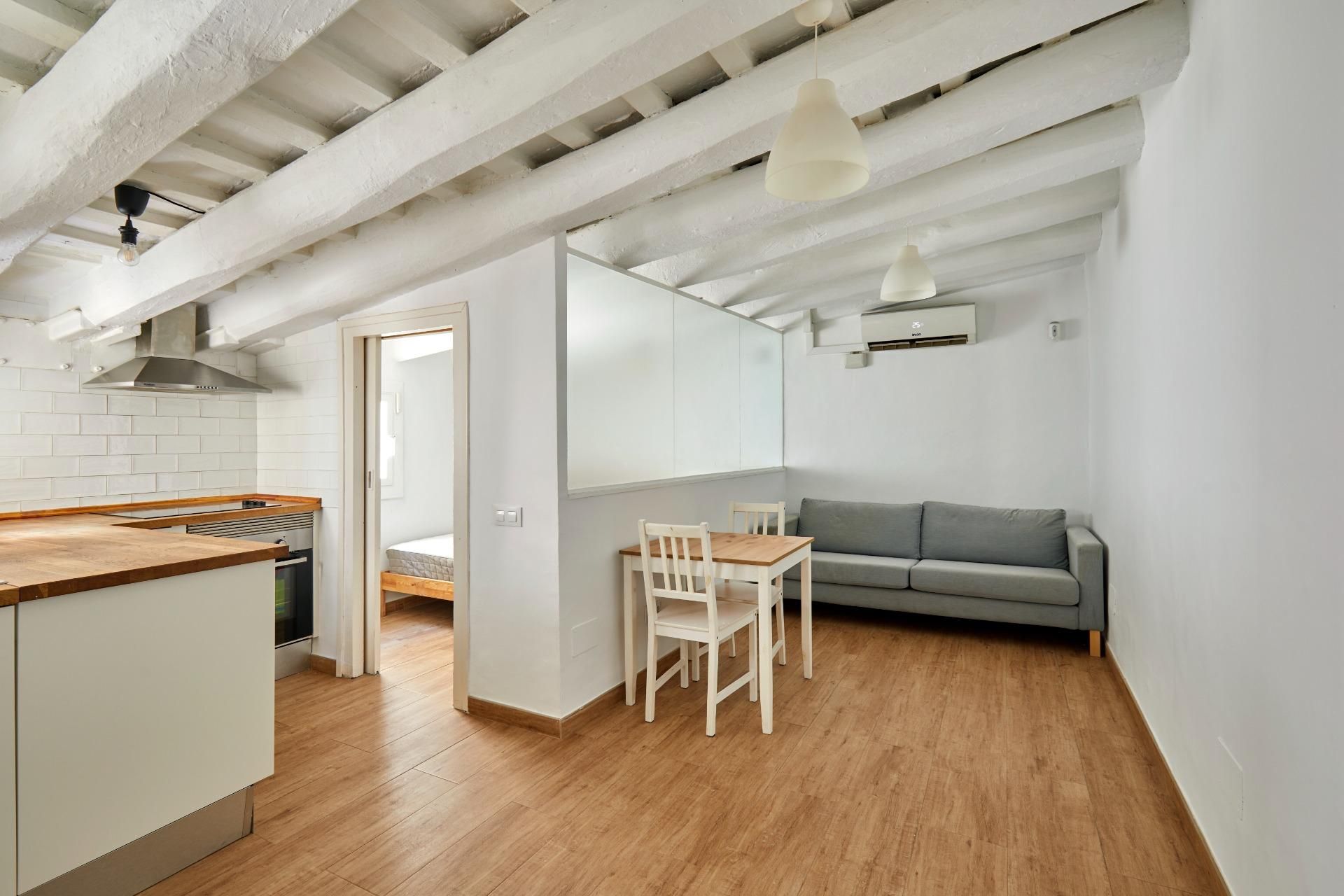 Sala d'estar de Pis en venda en  Barcelona Capital amb Aire condicionat, Calefacció i Parquet
