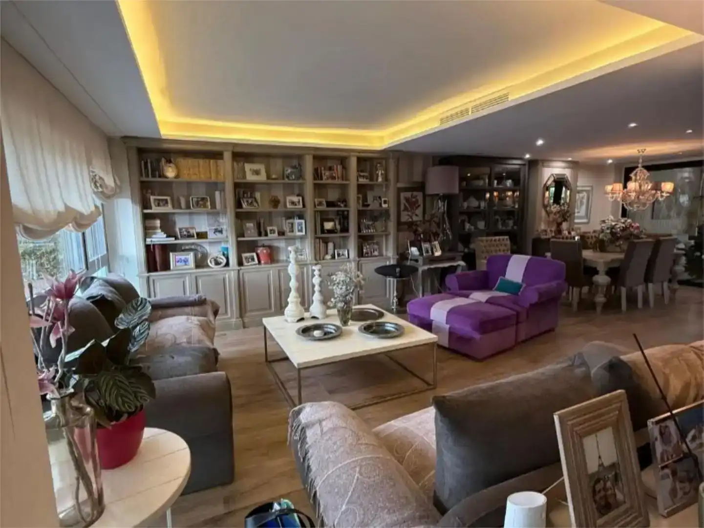 Sala de estar de Piso en venta en Boadilla del Monte con Aire acondicionado, Jardín privado y Piscina