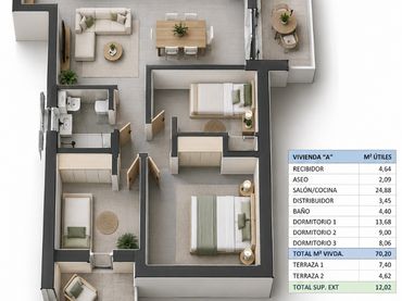 New build Flat with balcony for sale in Calle Eslovenia 4