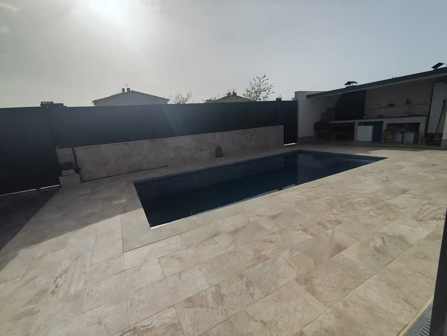 Swimming pool of Houses for sale in Las Ventas de Retamosa  with Air Conditioner, Heating and Storage room