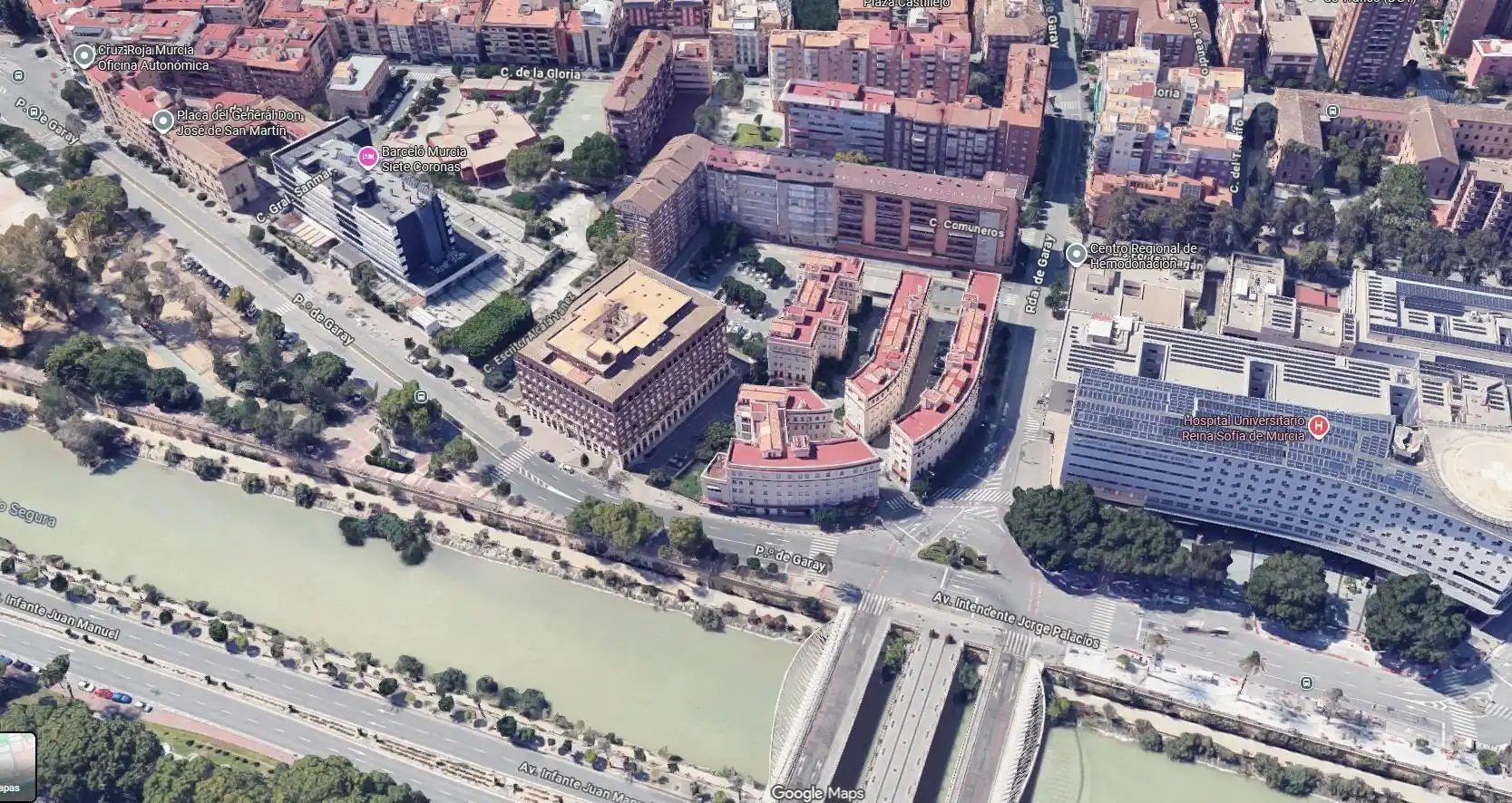 Vista exterior de Pis per a compartir en Murcia amb Moblat