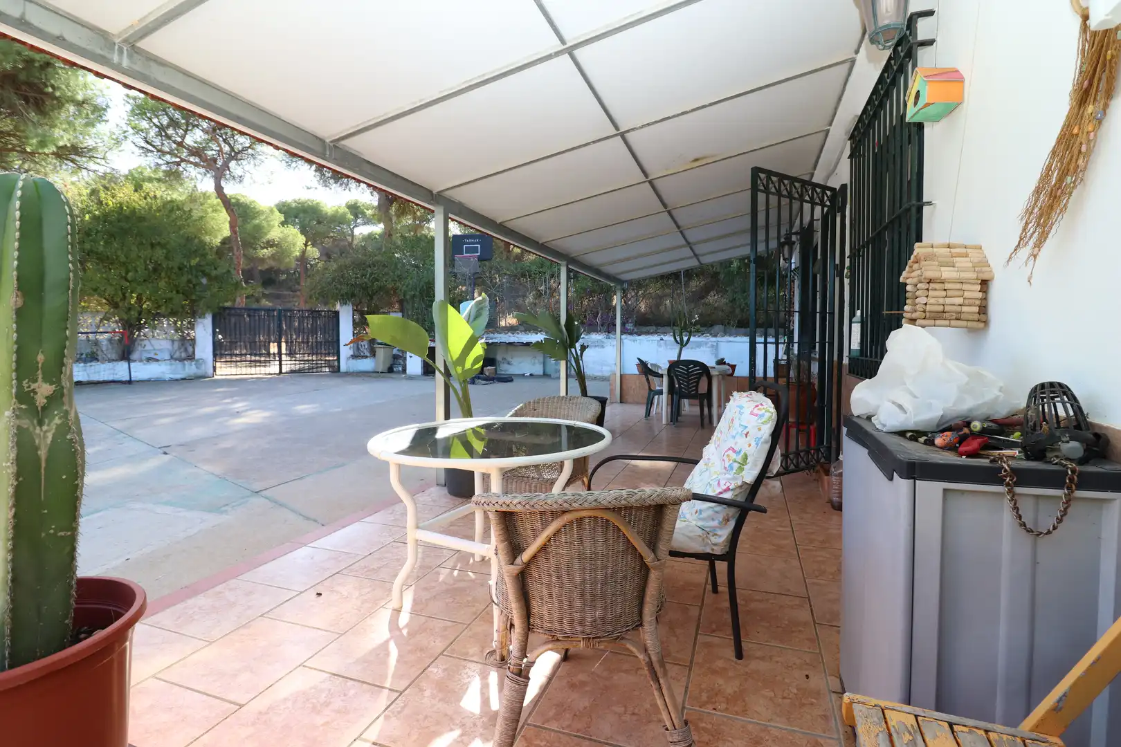 Terrassa de Finca rústica en venda en Aljaraque amb Jardí privat, Piscina i Moblat