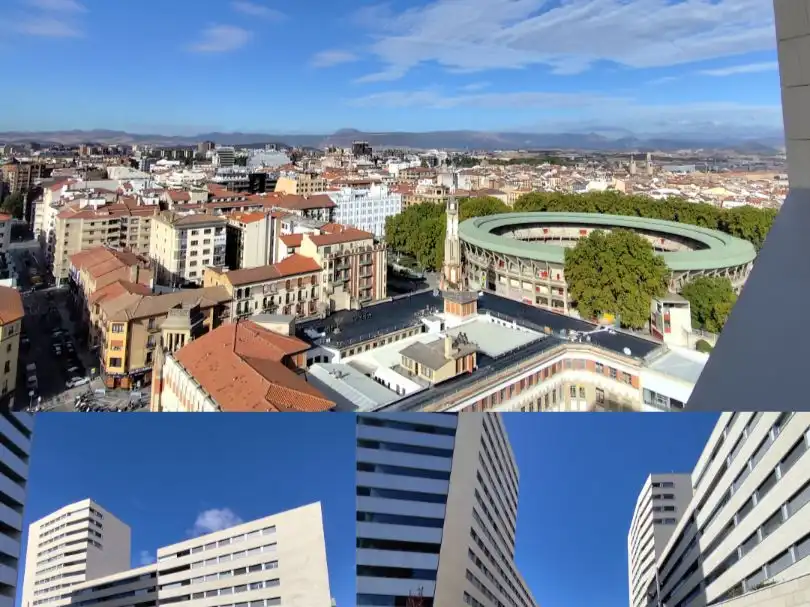 Vista exterior de Casa o xalet de lloguer en  Pamplona / Iruña amb Calefacció, Terrassa i Moblat