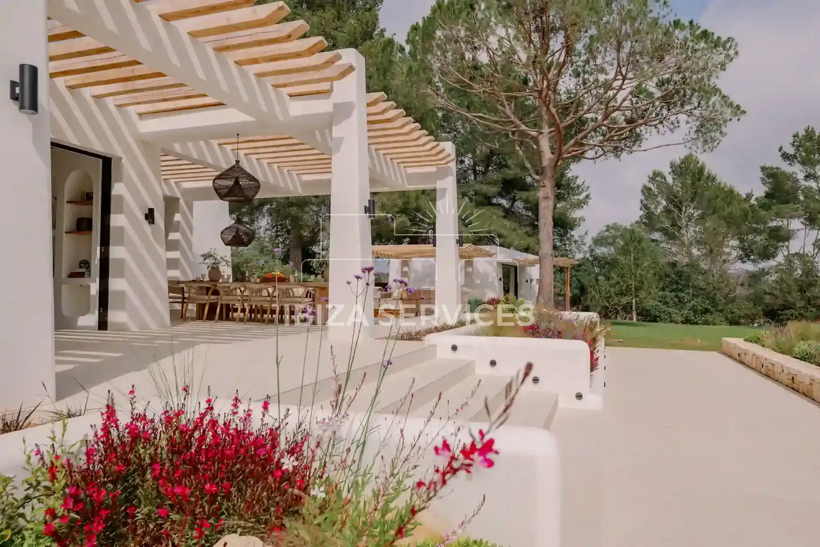 Terrasse von Haus oder Chalet zum Verkauf in Santa Eulària des Riu mit Klimaanlage und Schwimmbad