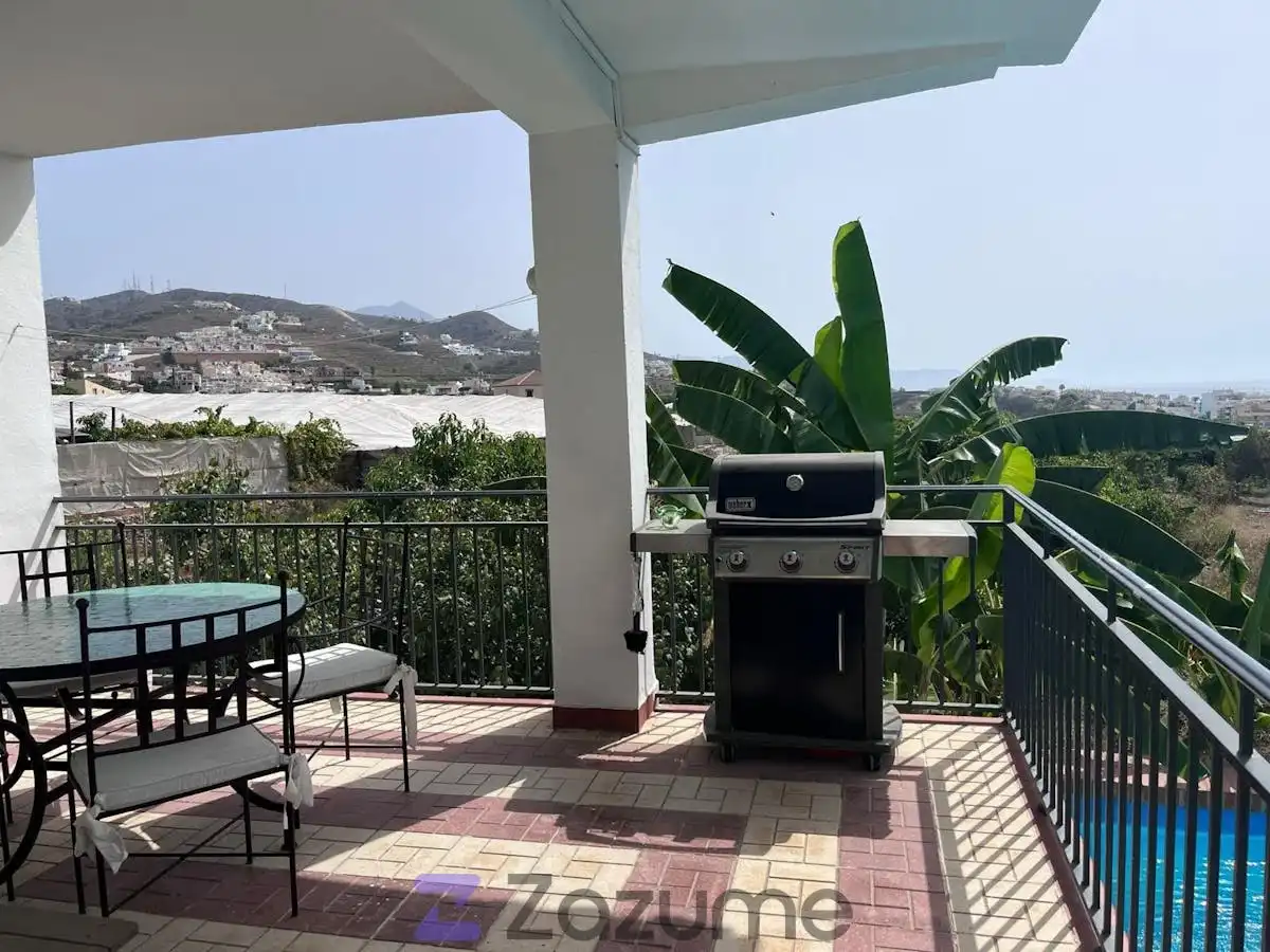 Terrasse von Haus oder Chalet zur Miete in Torrox mit Privatgarten, Terrasse und Schwimmbad